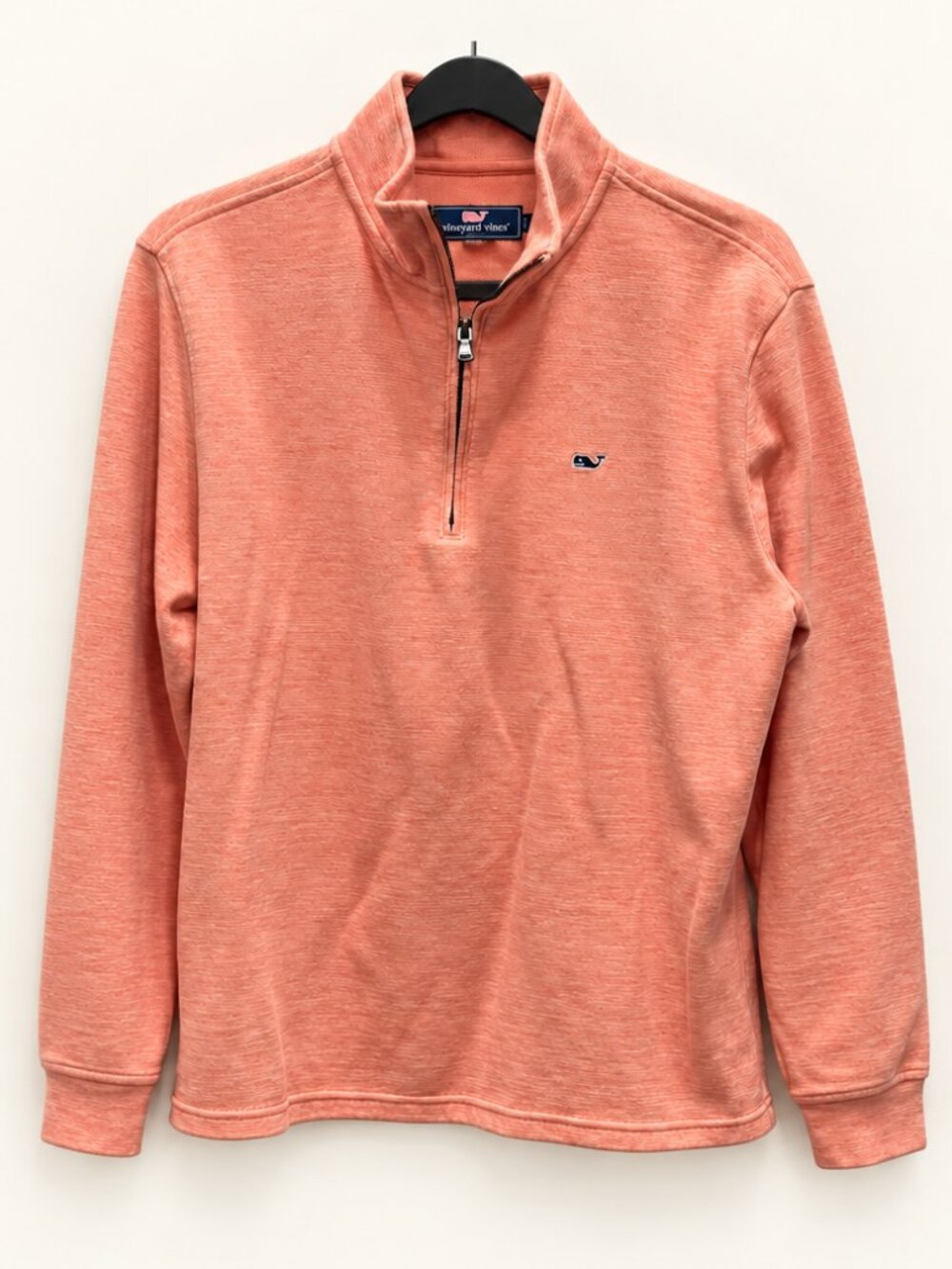 Vineyard Vines Men’s Coral Quarter-Zip Sweater